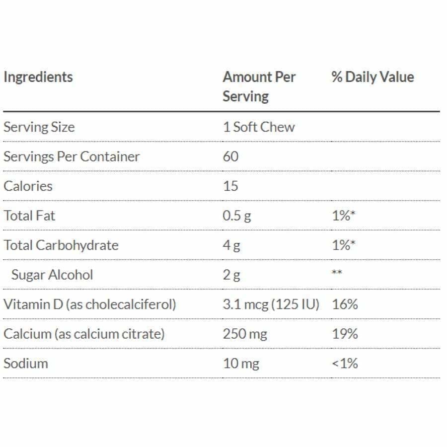 Bariatric Advantage Calcium Citrate Chewy Bites 250mg - Image 4