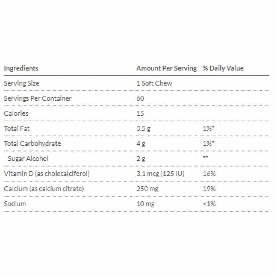 Bariatric Advantage Calcium Citrate Chewy Bites 250mg - Image 6