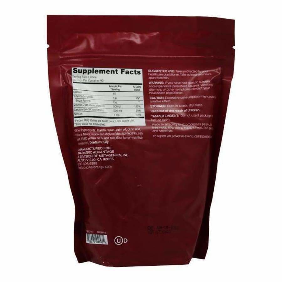 Bariatric Advantage Calcium Citrate Chewy Bites 500mg - Image 15