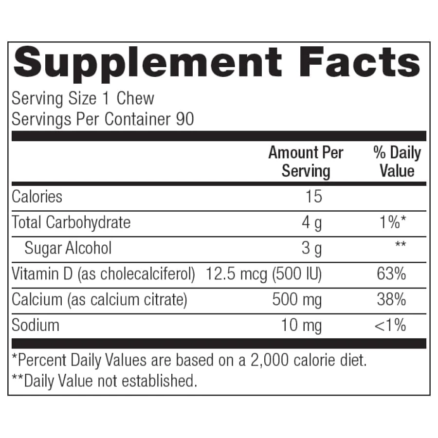 Bariatric Advantage Calcium Citrate Chewy Bites 500mg - Image 17