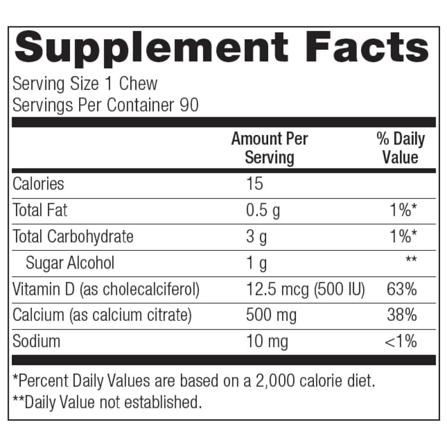 Bariatric Advantage Calcium Citrate Chewy Bites 500mg - Image 23