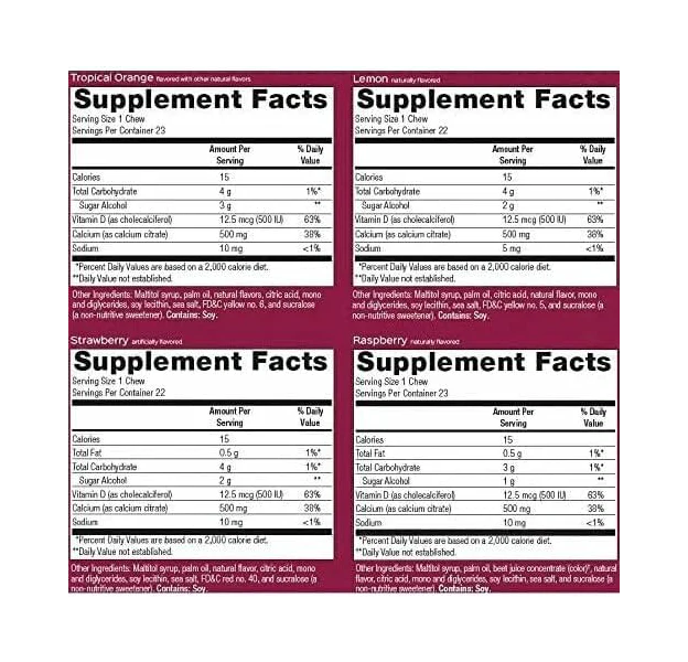 Bariatric Advantage Calcium Citrate Chewy Bites 500mg - Image 28