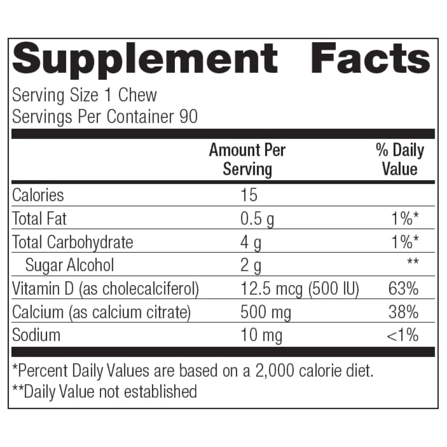 Bariatric Advantage Calcium Citrate Chewy Bites 500mg - Image 9