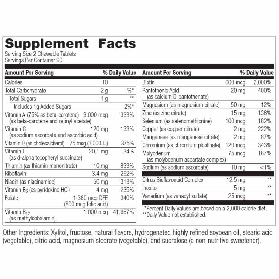 Bariatric Advantage Chewable Essential Multivitamin without Iron - Image 6