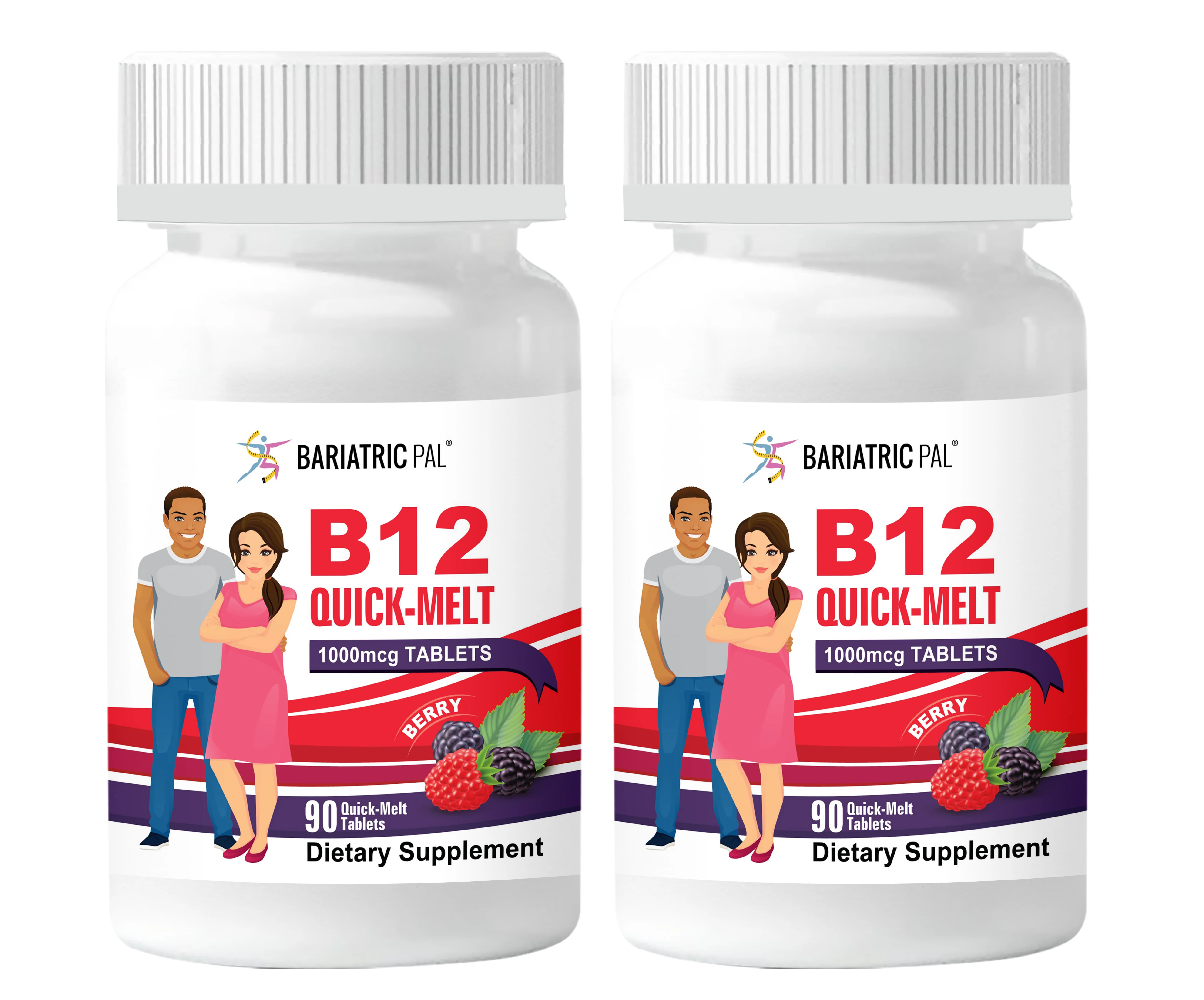 BariatricPal 1,000mcg B12 Sublingual Quick Melts - 90 Melts - Image 3