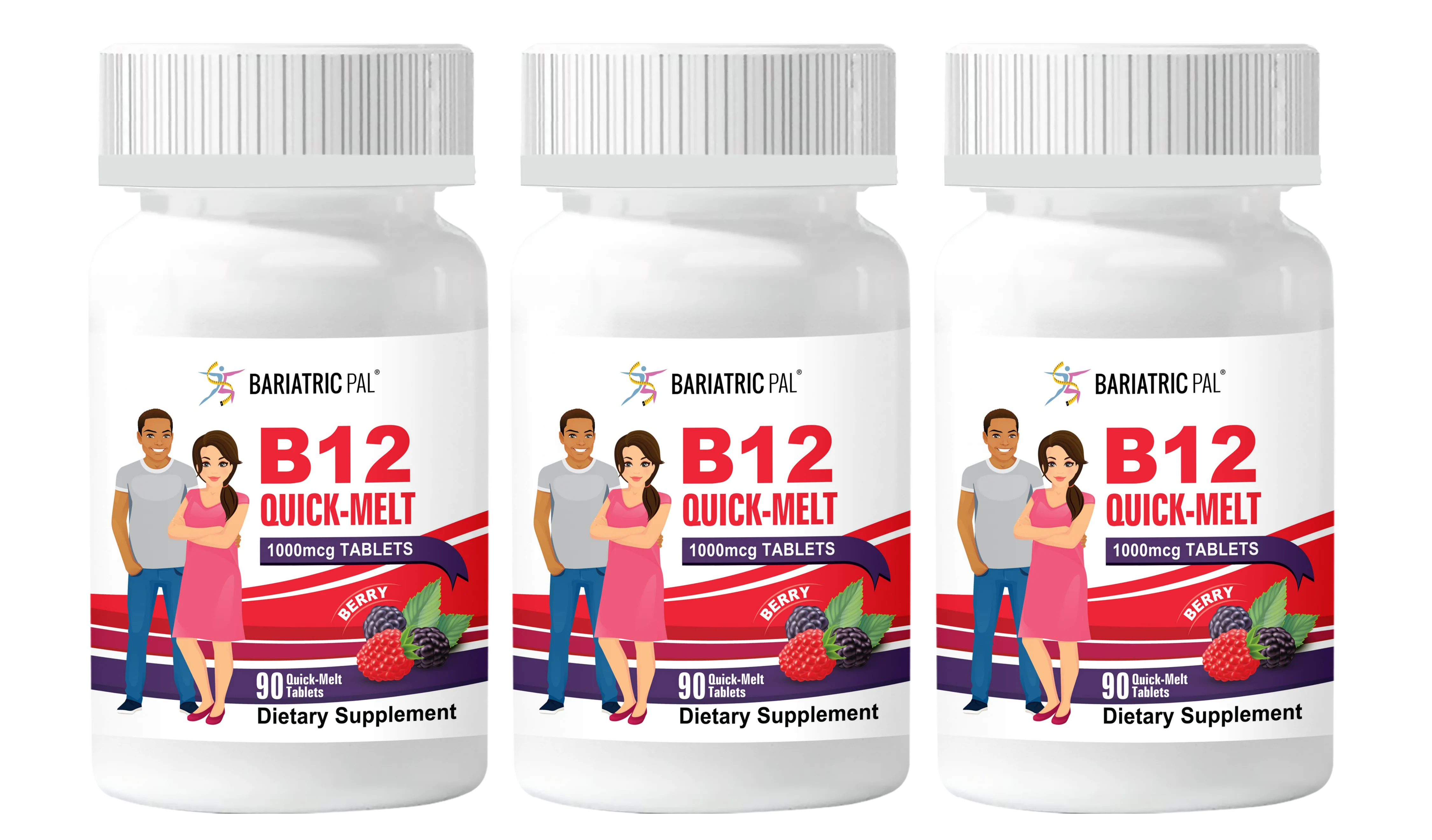 BariatricPal 1,000mcg B12 Sublingual Quick Melts - 90 Melts - Image 4