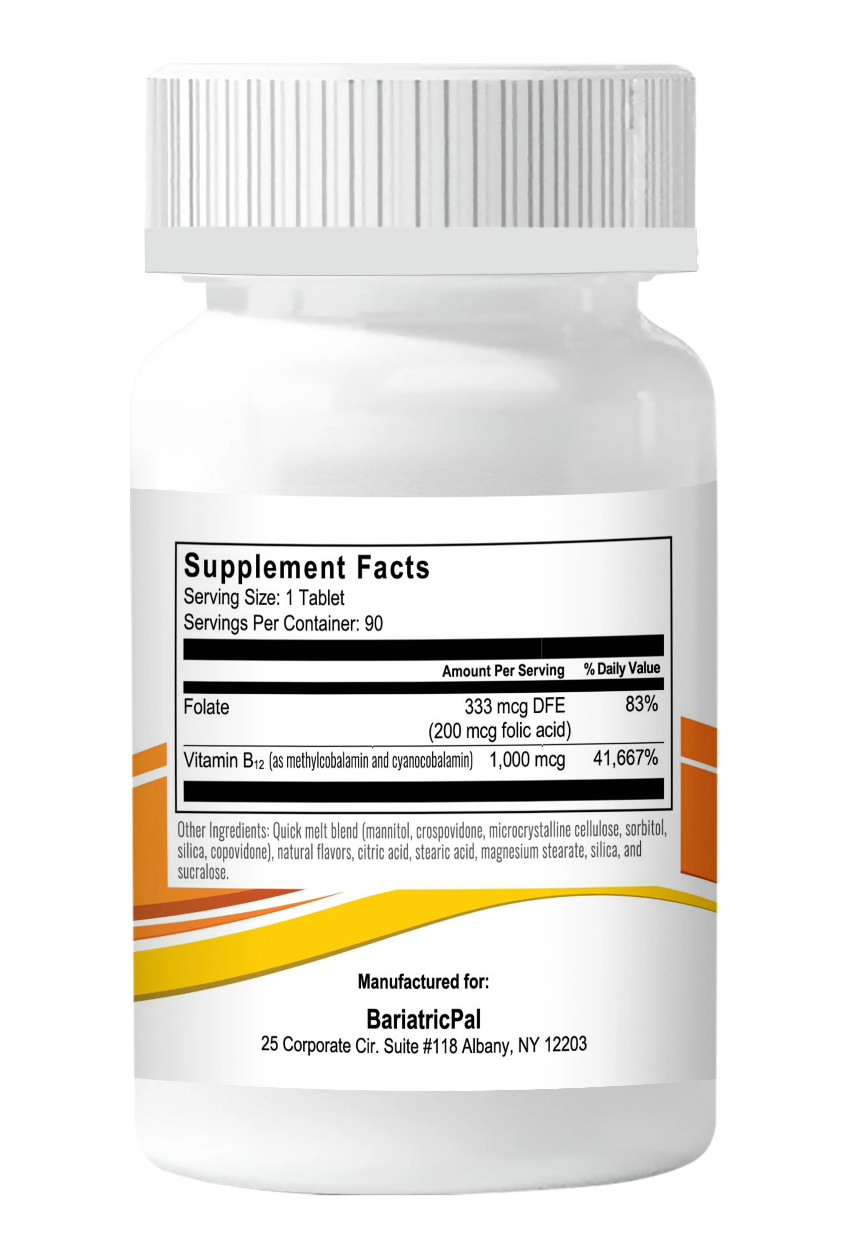 BariatricPal 1,000mcg B12 Sublingual Quick Melts - 90 Melts - Image 6