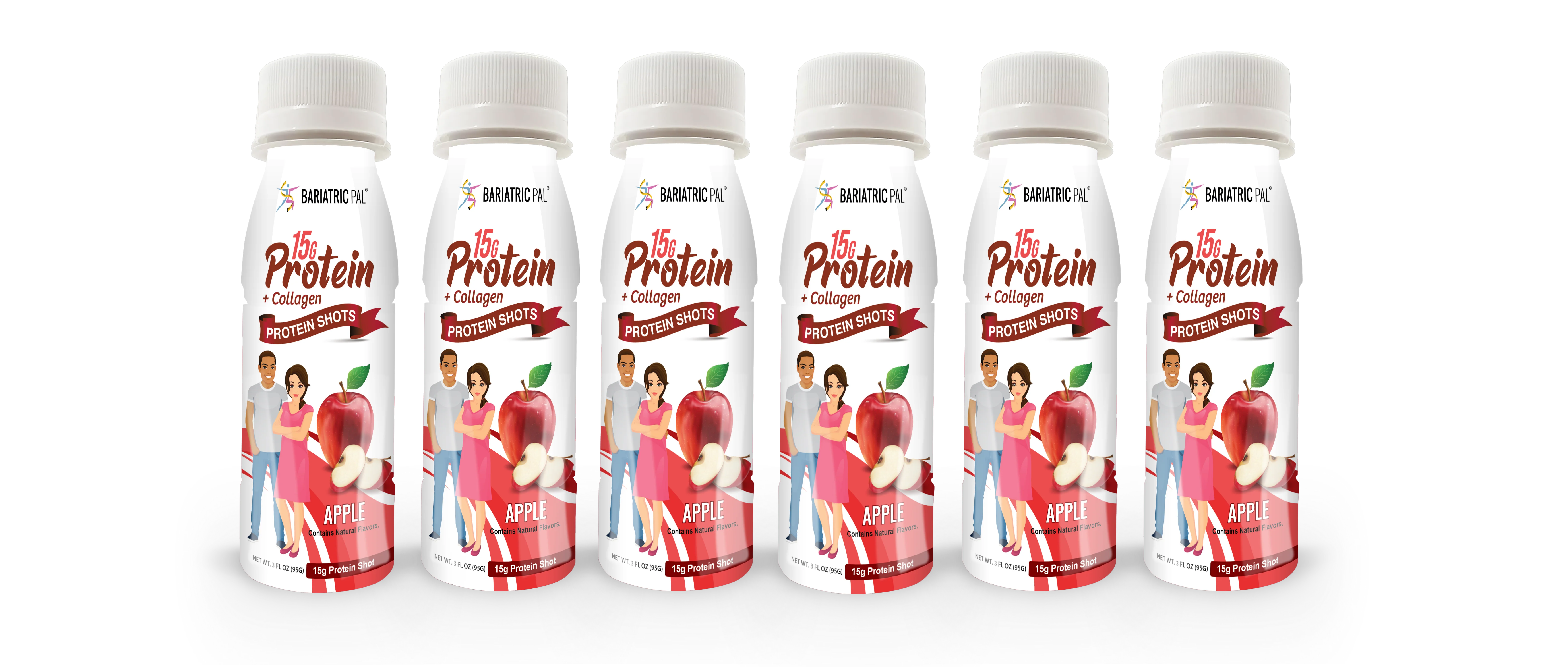 BariatricPal 15g Whey & Collagen Complete Protein Shots - Apple - Image 3