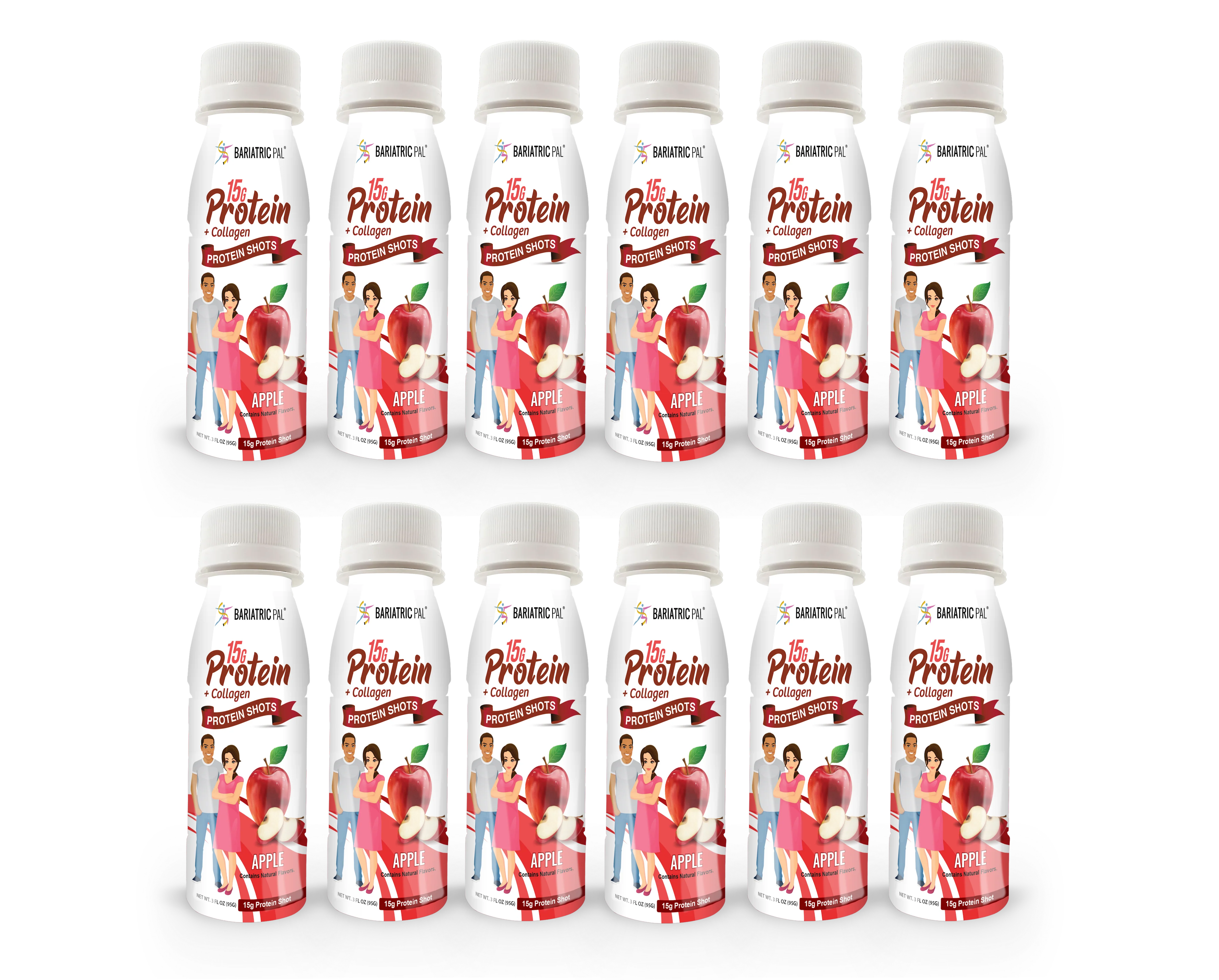 BariatricPal 15g Whey & Collagen Complete Protein Shots - Apple - Image 4