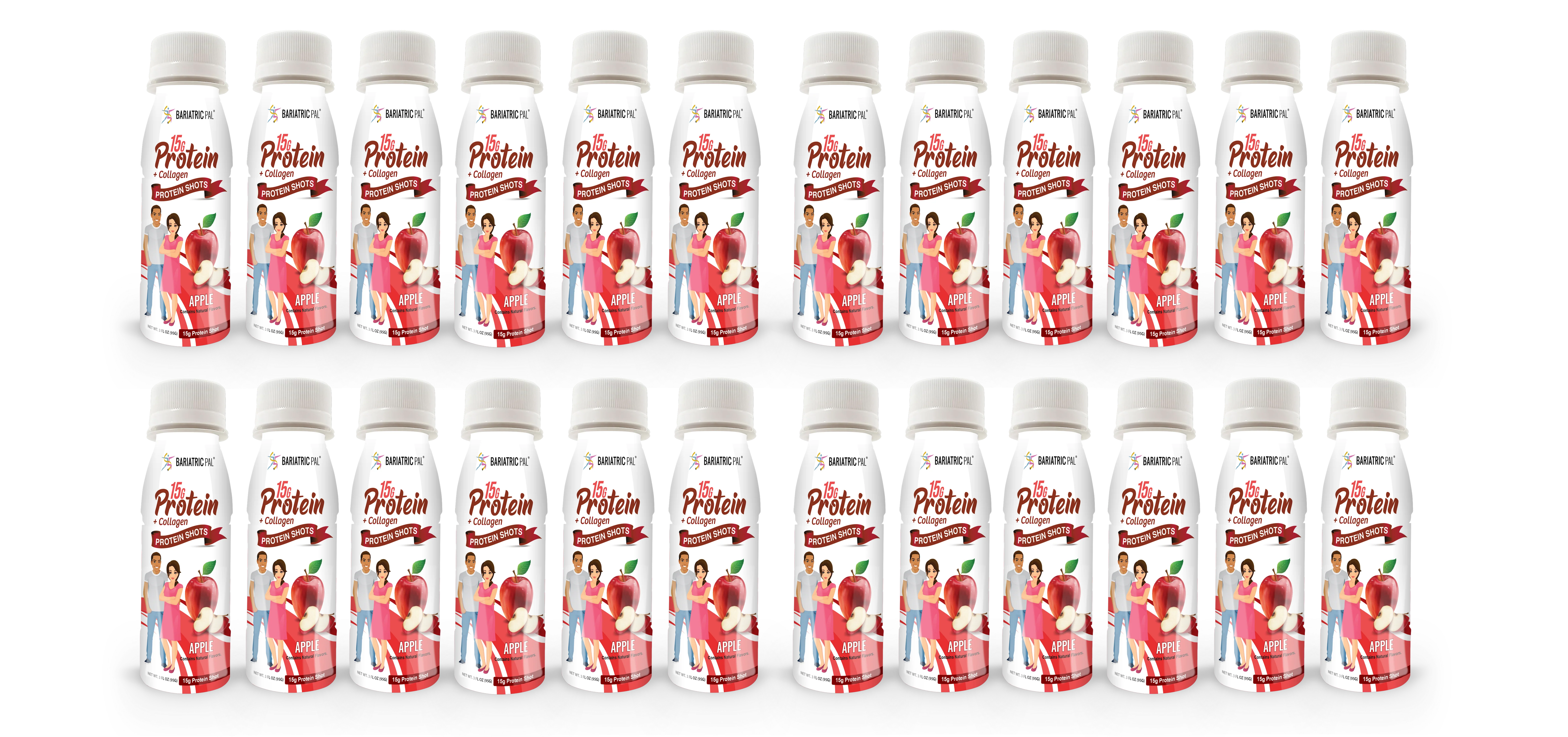 BariatricPal 15g Whey & Collagen Complete Protein Shots - Apple - Image 5