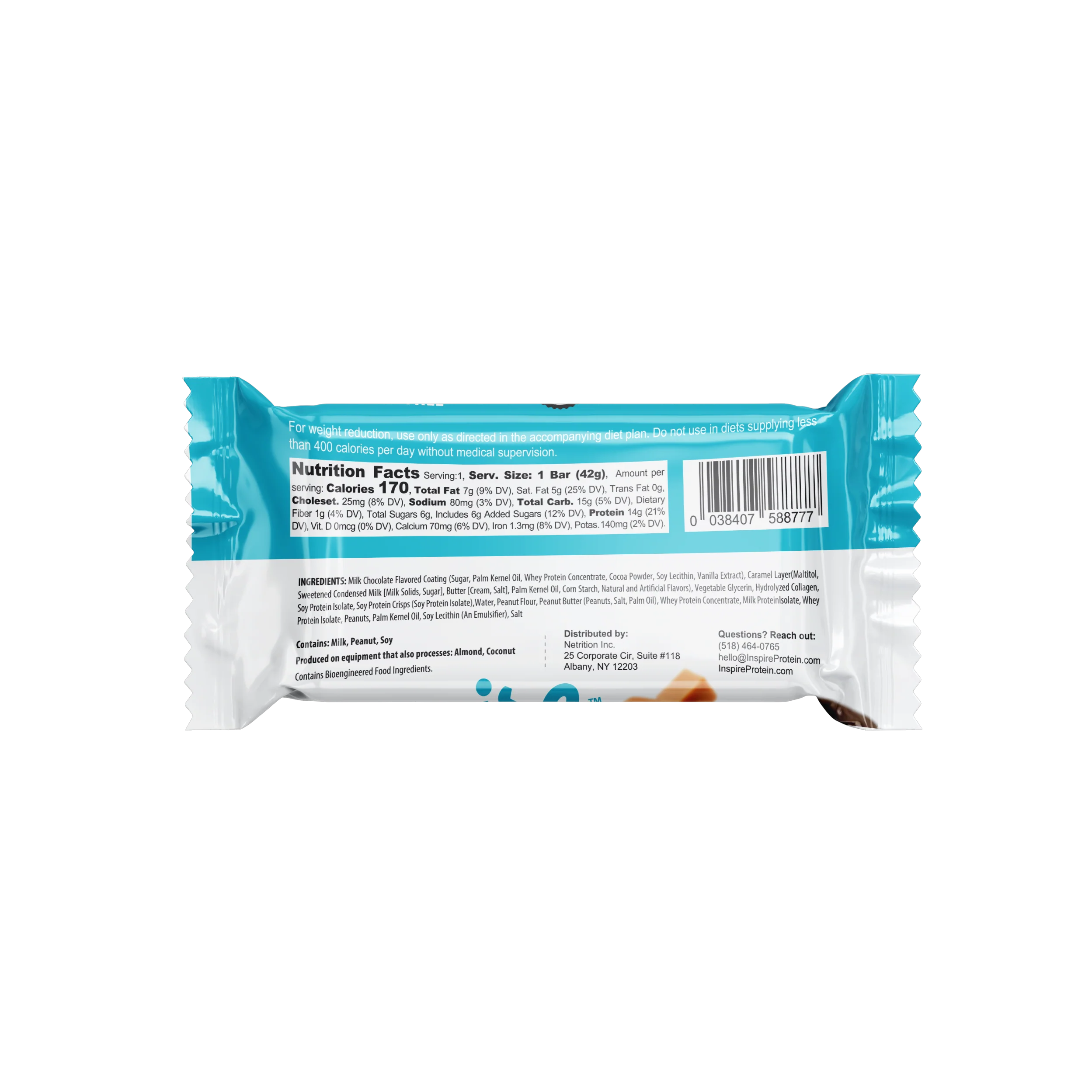 Inspire High Protein Bars by Bariatric Eating - Caramel Crunch - Image 5