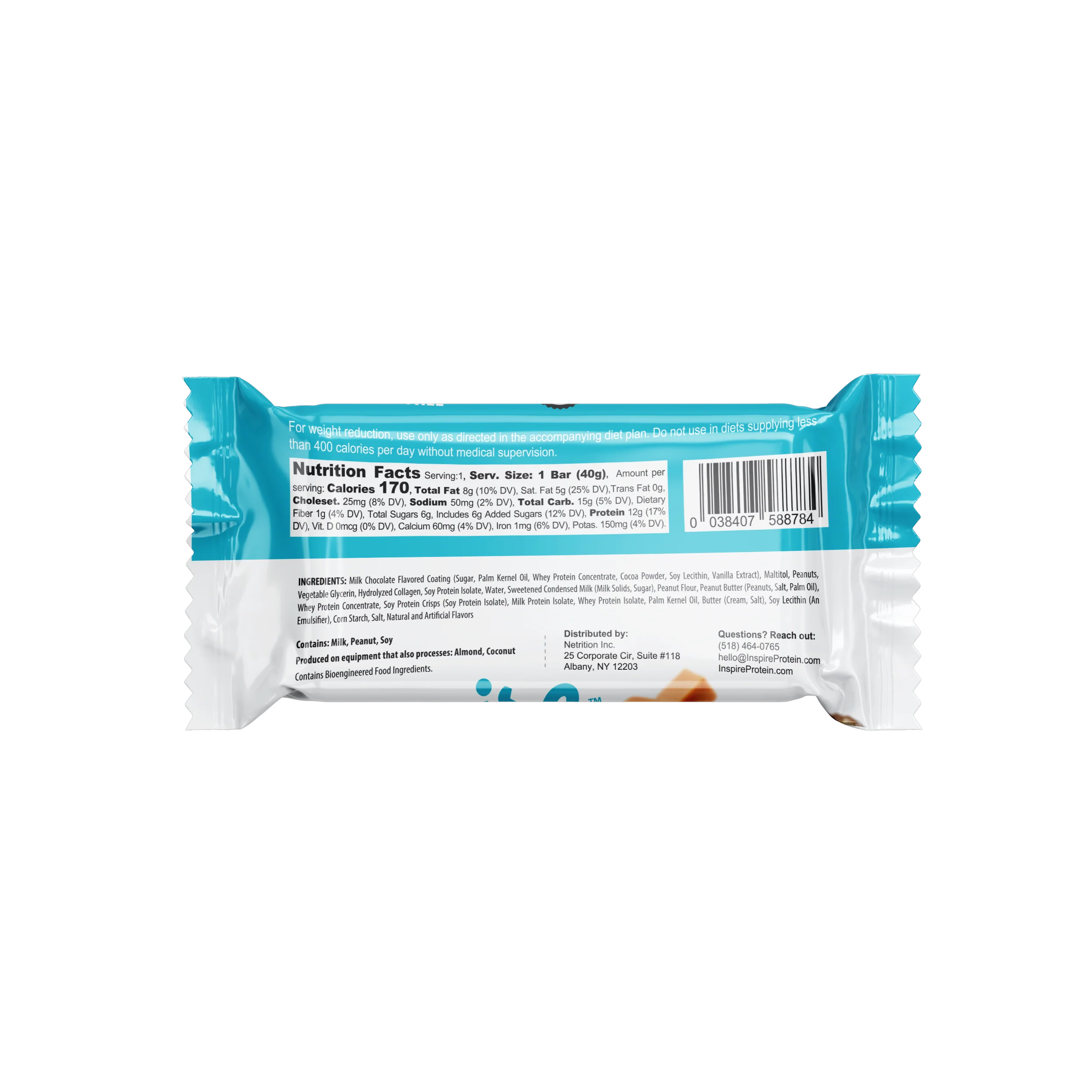 Inspire High Protein Bars by Bariatric Eating - Caramel Nut - Image 5