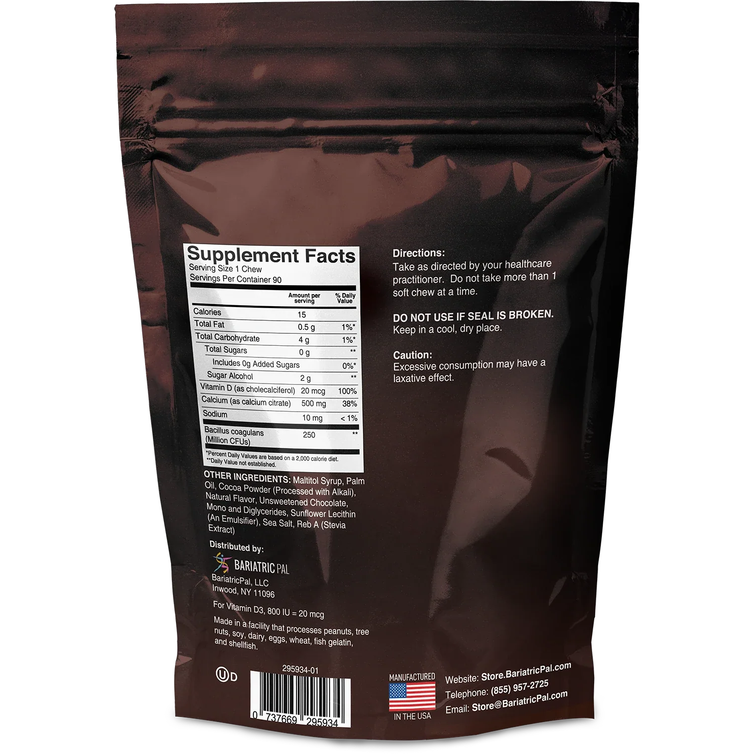 BariatricPal Sugar-Free Calcium Citrate Soft Chews 500mg with Probiotics - All 11 Flavors Variety Pack - Image 11