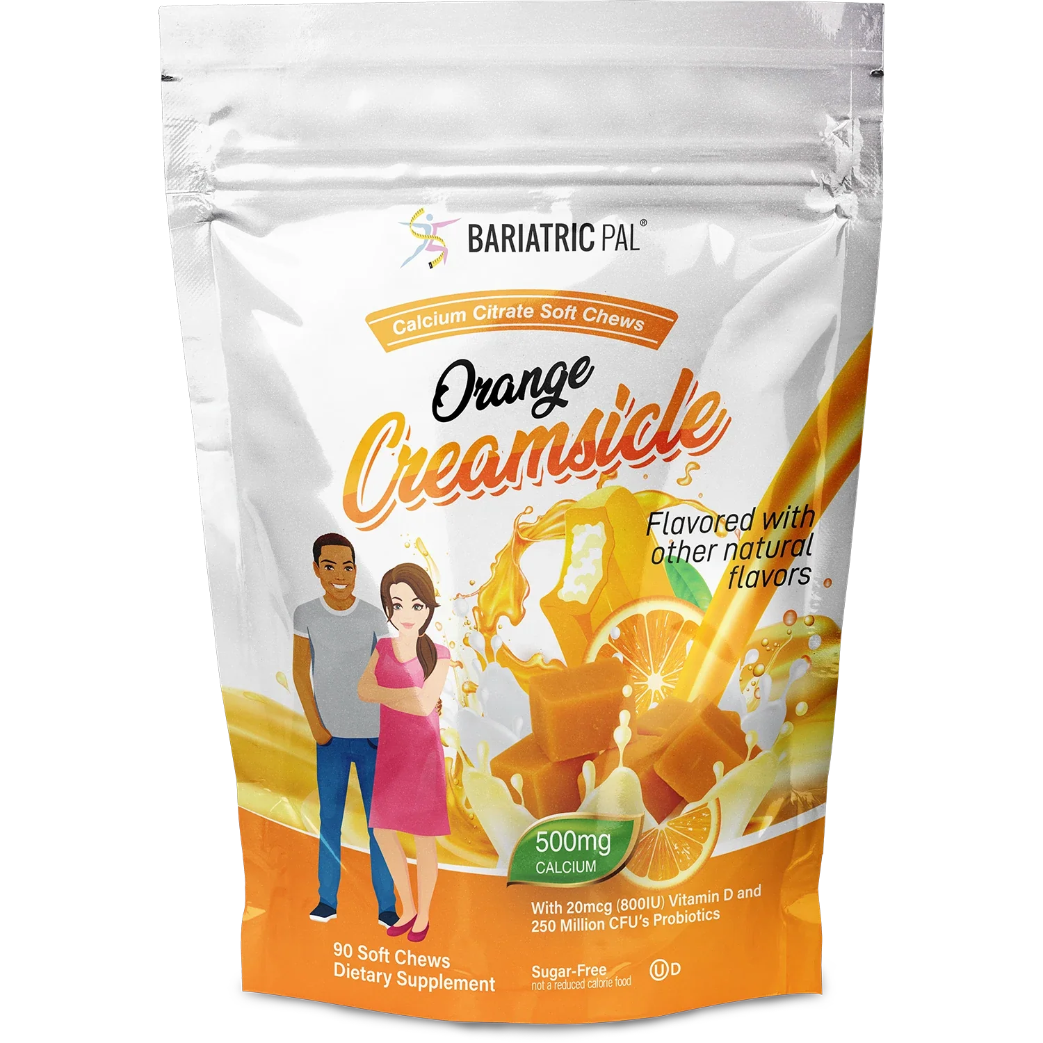 BariatricPal Sugar-Free Calcium Citrate Soft Chews 500mg with Probiotics - All 11 Flavors Variety Pack - Image 12