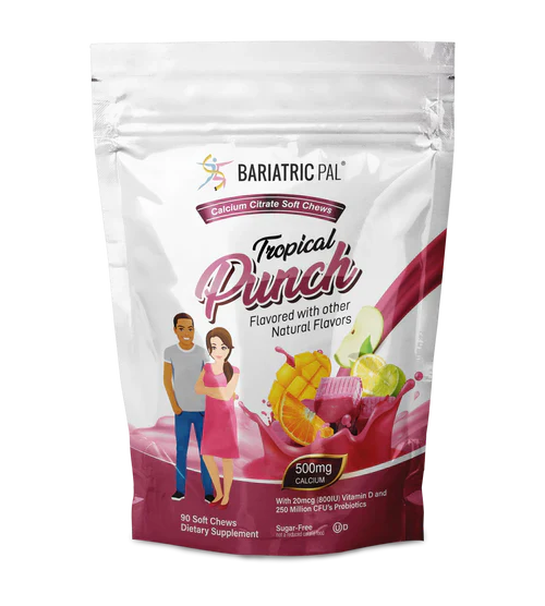 BariatricPal Sugar-Free Calcium Citrate Soft Chews 500mg with Probiotics - All 11 Flavors Variety Pack - Image 16