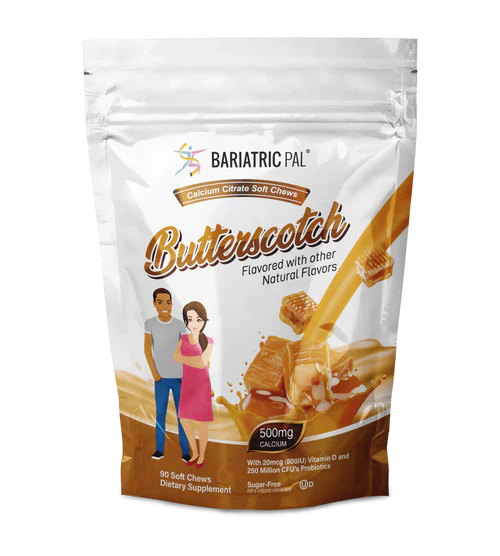 BariatricPal Sugar-Free Calcium Citrate Soft Chews 500mg with Probiotics - All 11 Flavors Variety Pack - Image 18