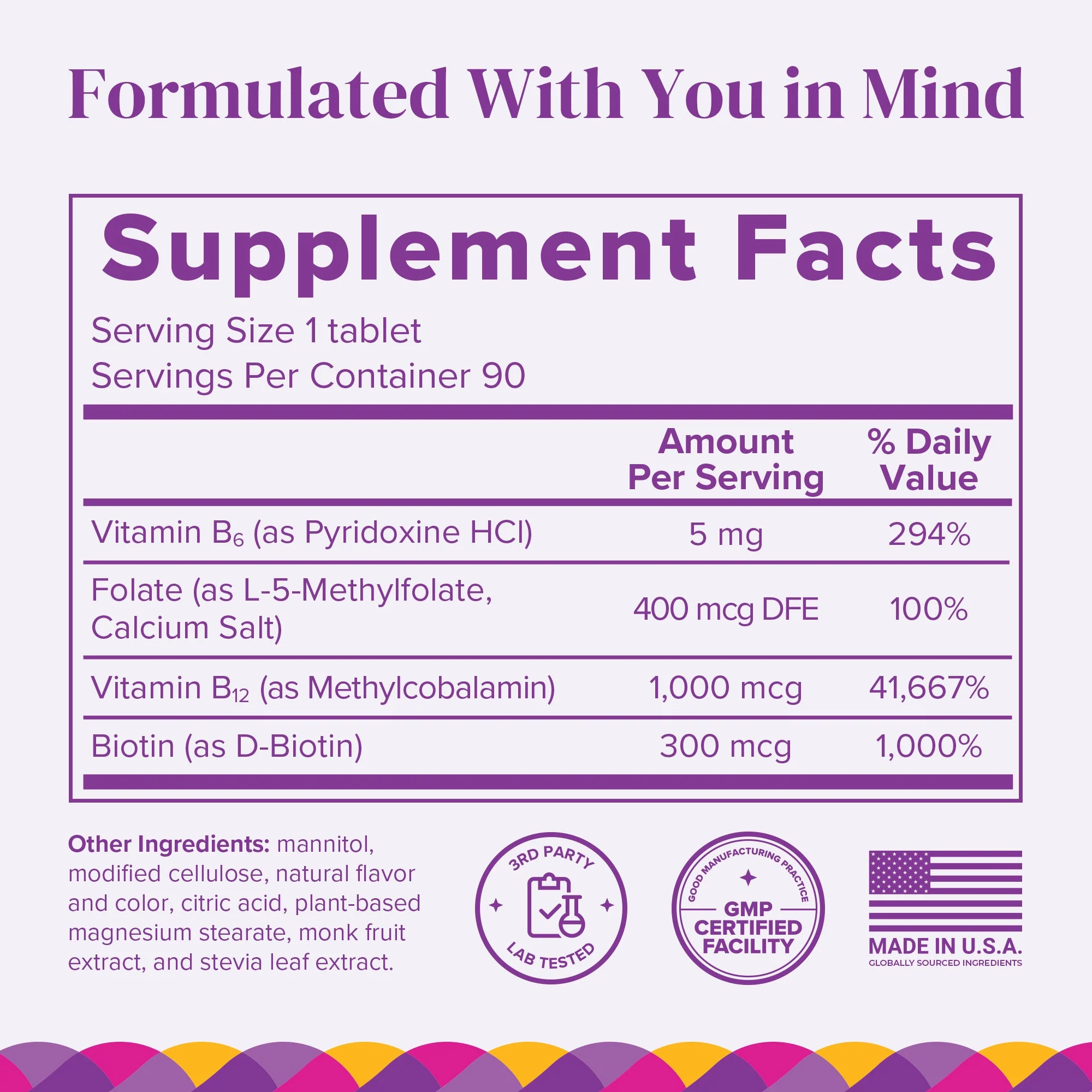 BariMelts B12 Plus Vitamins (1,000 mcg) 90 Fast-Dissolving Tablets - Natural Cherry Flavor - Image 5