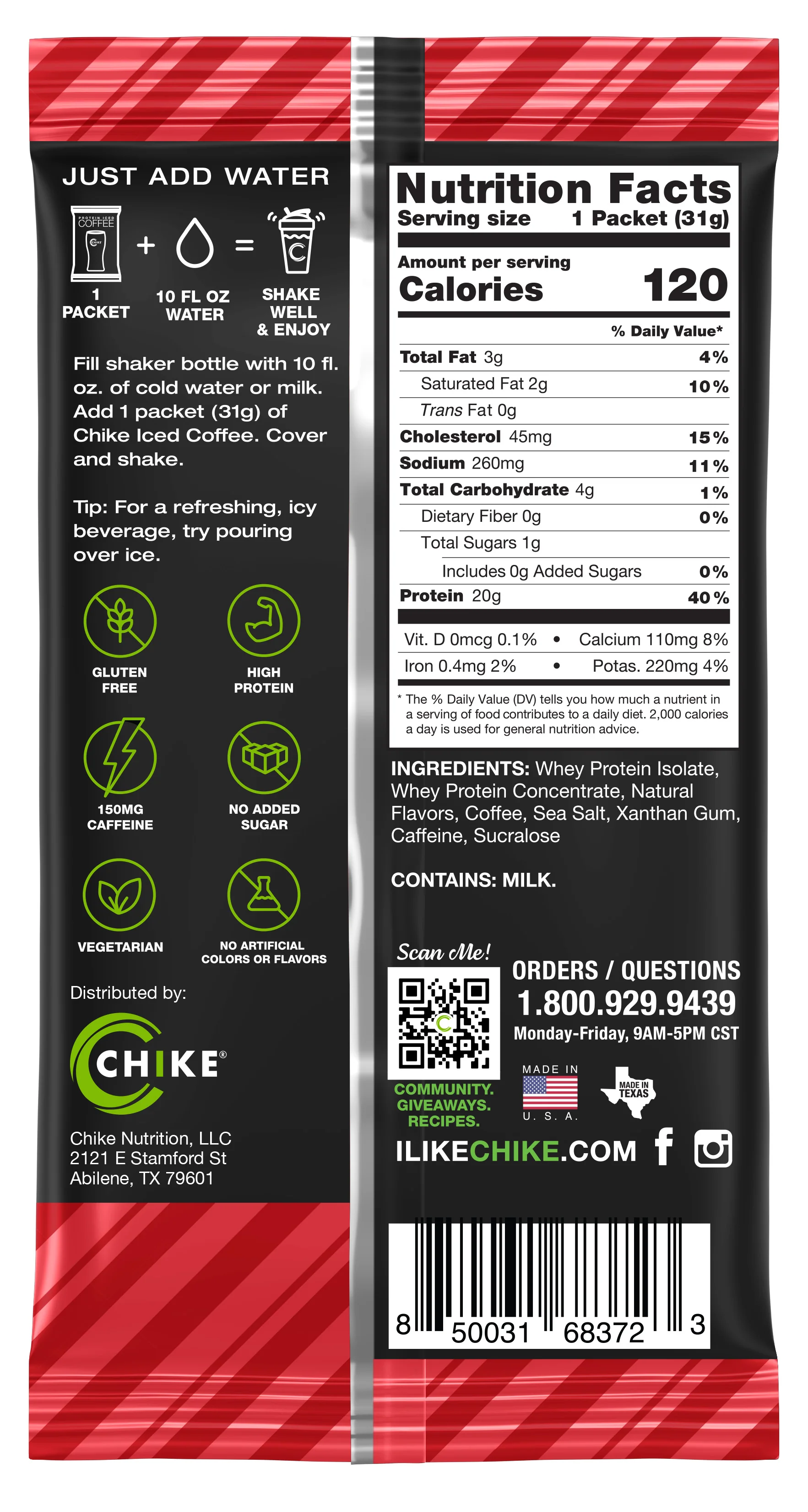 Chike Nutrition High Protein Iced Coffee Single Packets - Image 41