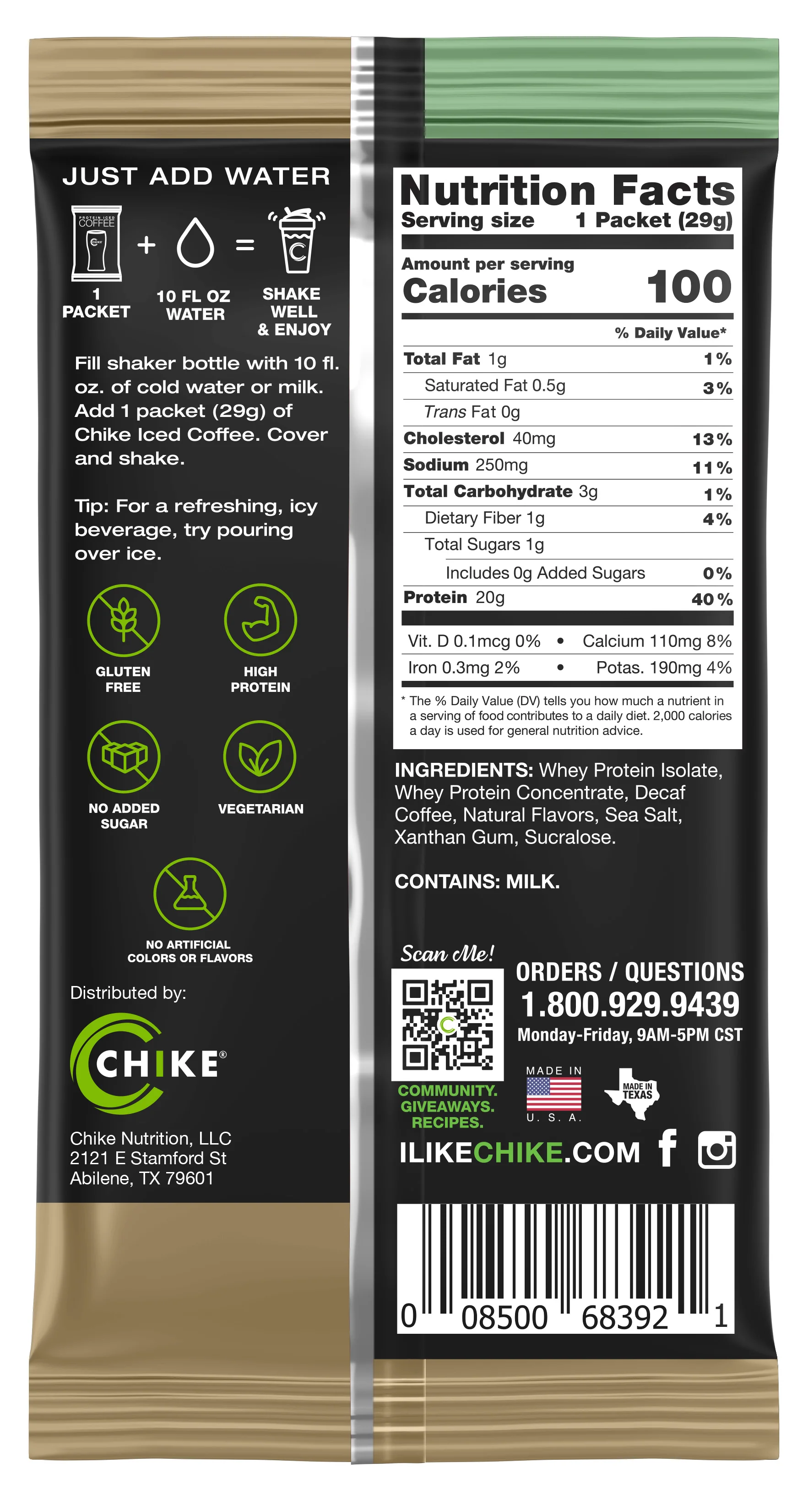 Chike Nutrition High Protein Iced Coffee Single Packets - Image 45