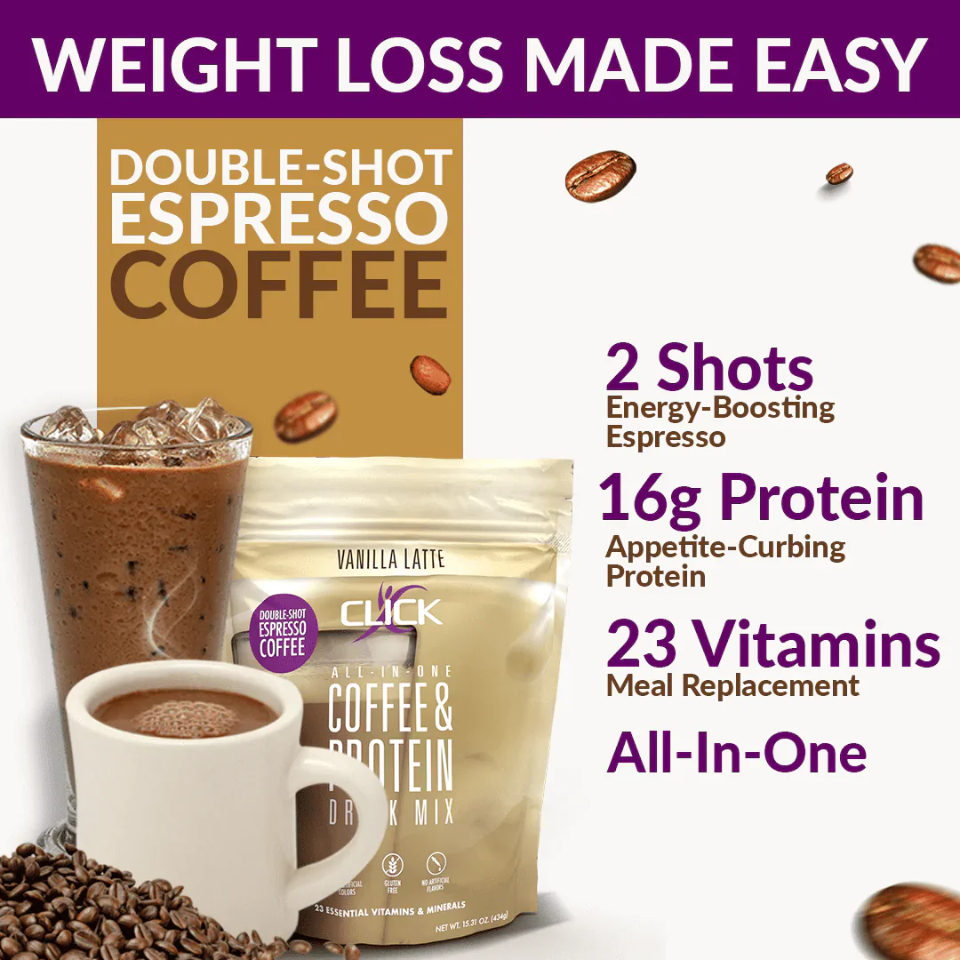 Click Coffee & Protein Powder Bag - Vanilla Latte - Image 3