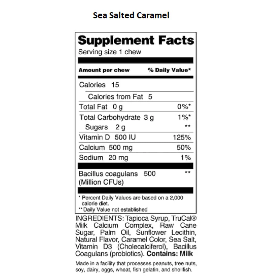 ProCare Health Calcium Soft Chew 500mg - 3 Flavor Variety Pack - Image 8